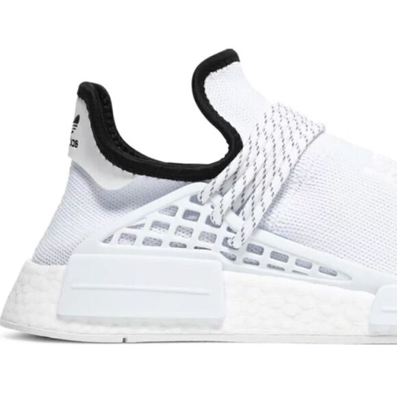 Pharrell Human Adidas Shoes ALL WHITE - Comes with Black Laces and Original Box - Picture 2 of 8